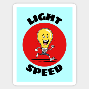 Light Speed | Light Bulb Pun Sticker